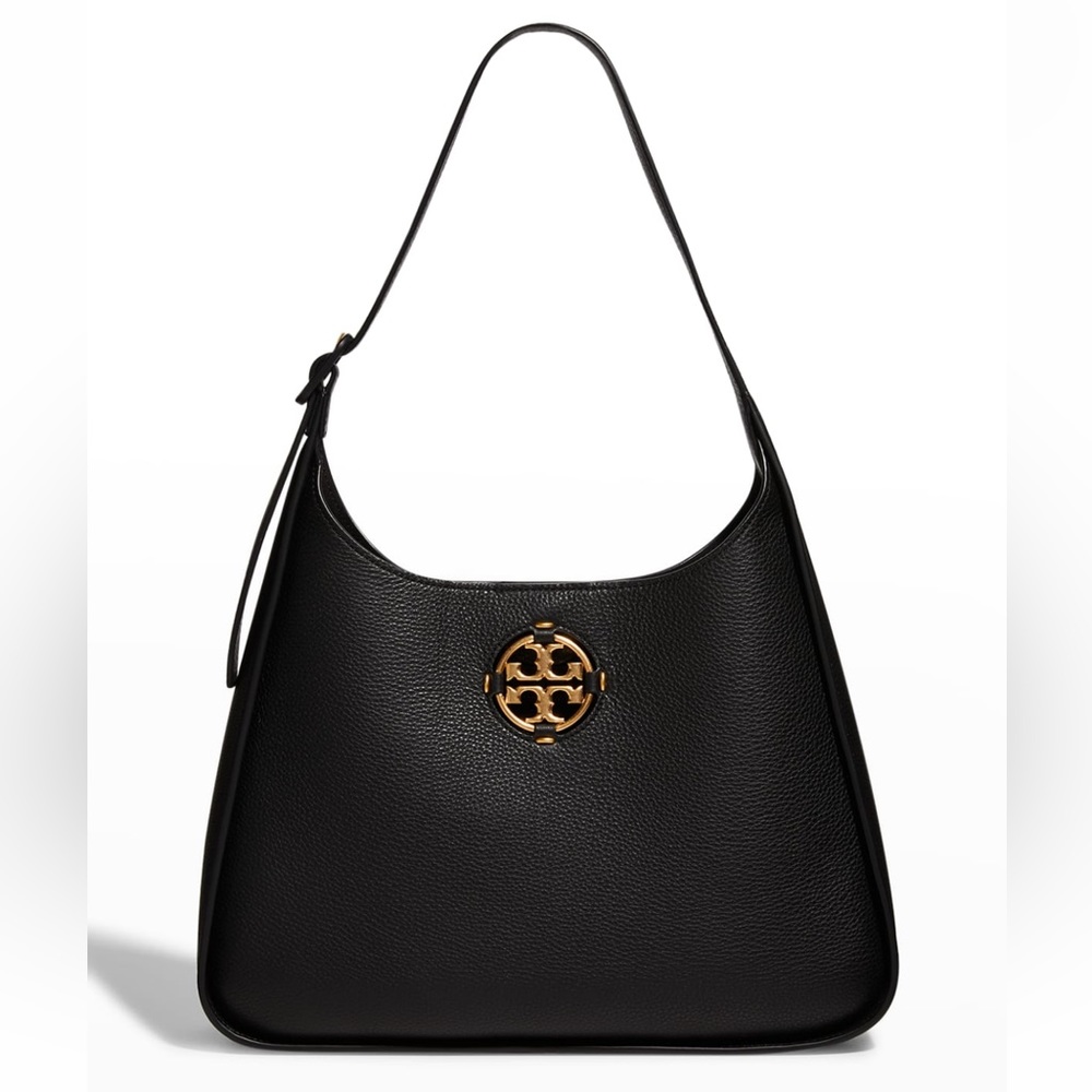 Nwt Tory Burch Miller leather large black hobo $498